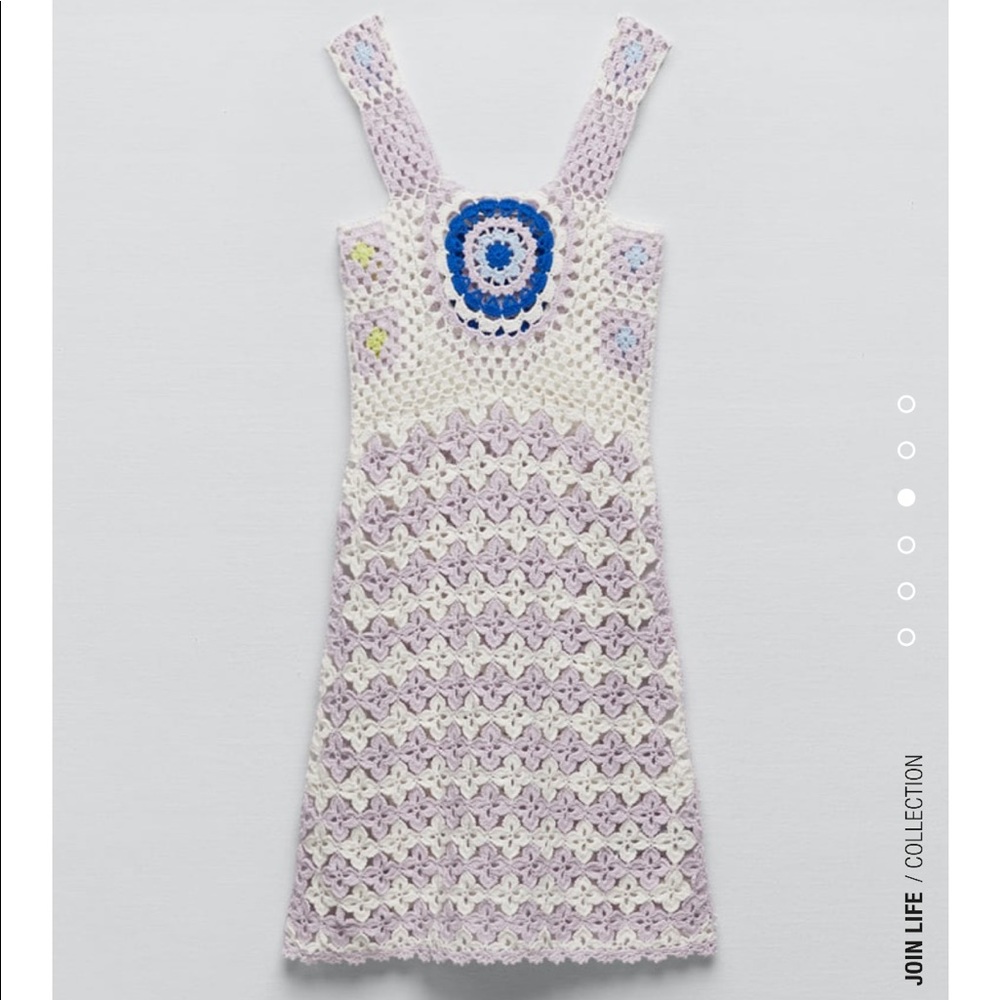 Zara Crochet Mini Dress Limited Edition